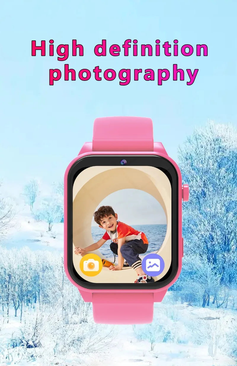 Children's Game Smartwatch 1.83" Display – Sleep Monitor Camera Alarm Clock Kids Bracelet Gift for Boys & Girls - I YAN