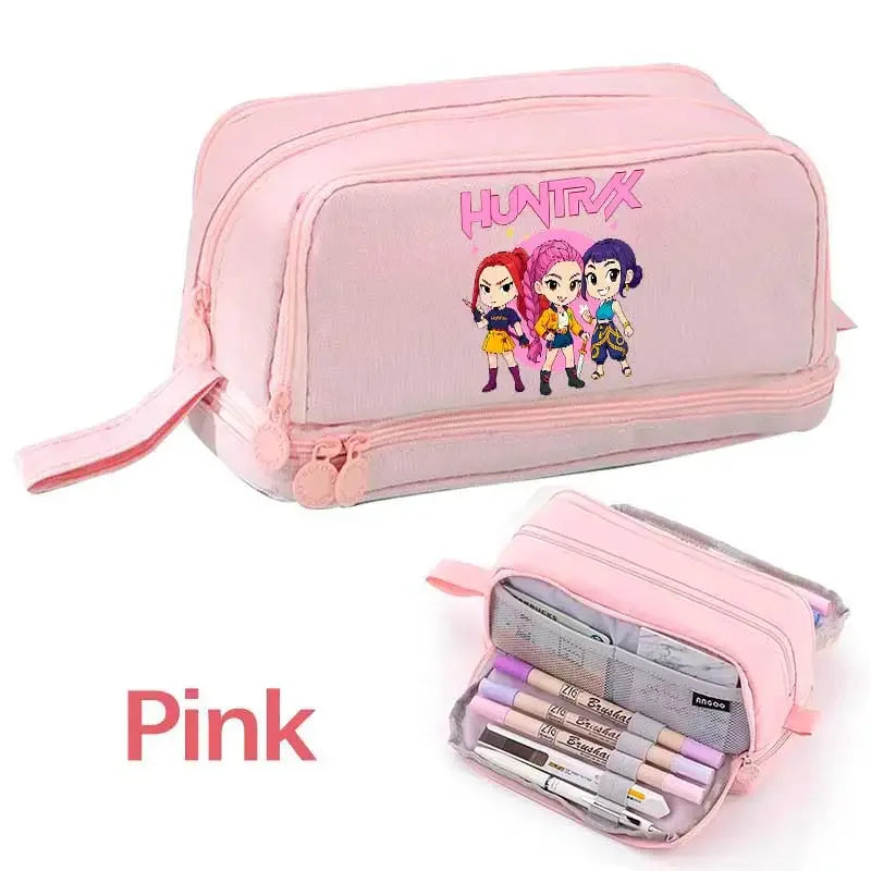 Demon Hunters Pencil Case – Multi-Functional Stationery Storage Bag - I YAN