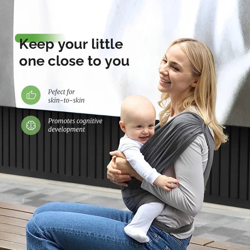 I YAN ergonomic baby backpack carrier with X-shaped support, outdoor newborn sling with adjustable backpack straps.