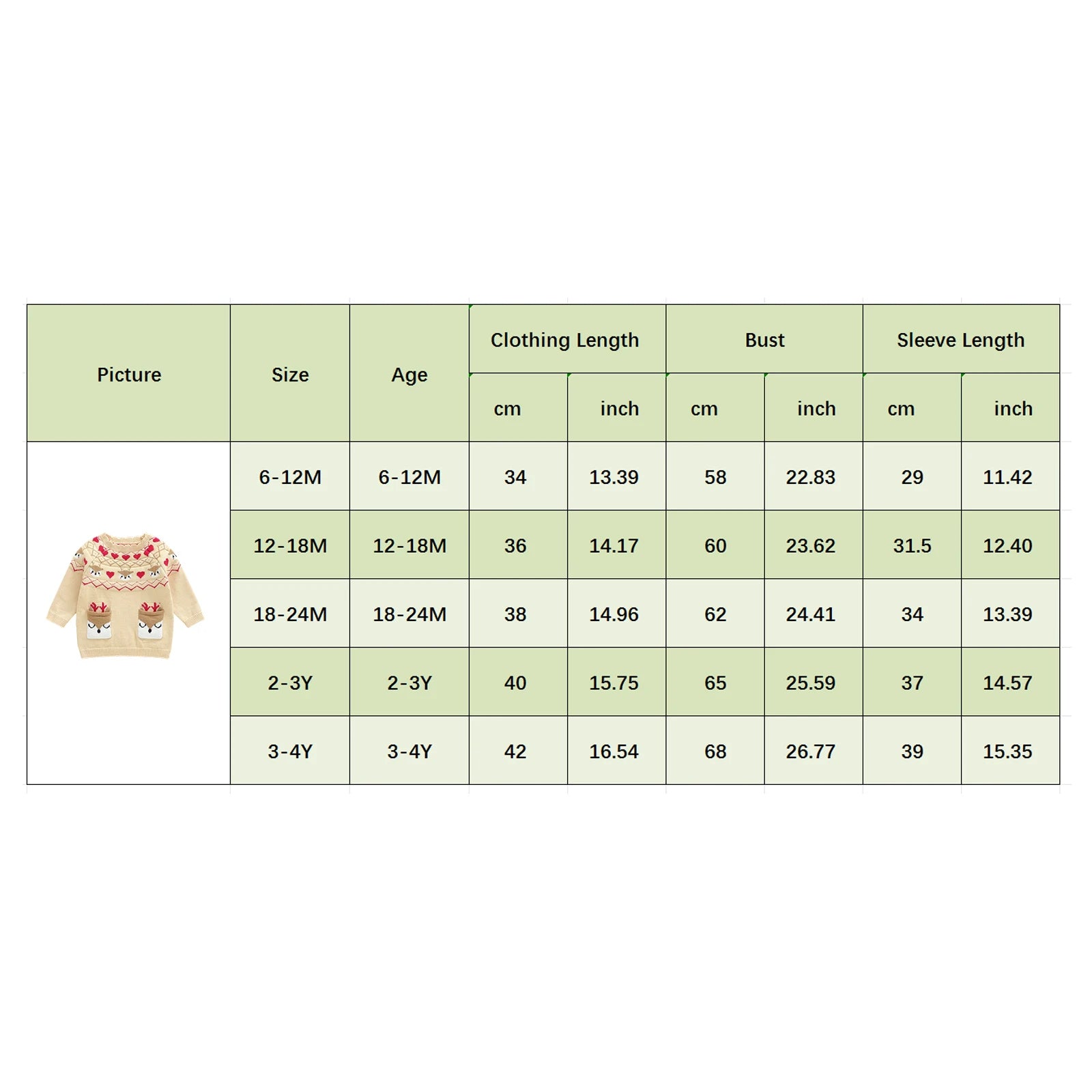 Toddler Boys Girls Fall Winter Christmas Sweater Long Sleeve Crew Neck Reindeer Knit Tops Colorful Pullover Tops for 0-4 Years