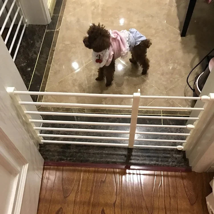 Baby Fence Playpen for Dog Safety Gate Pets Indoor Retractable Pet Isolating Room Plastic Stair Door