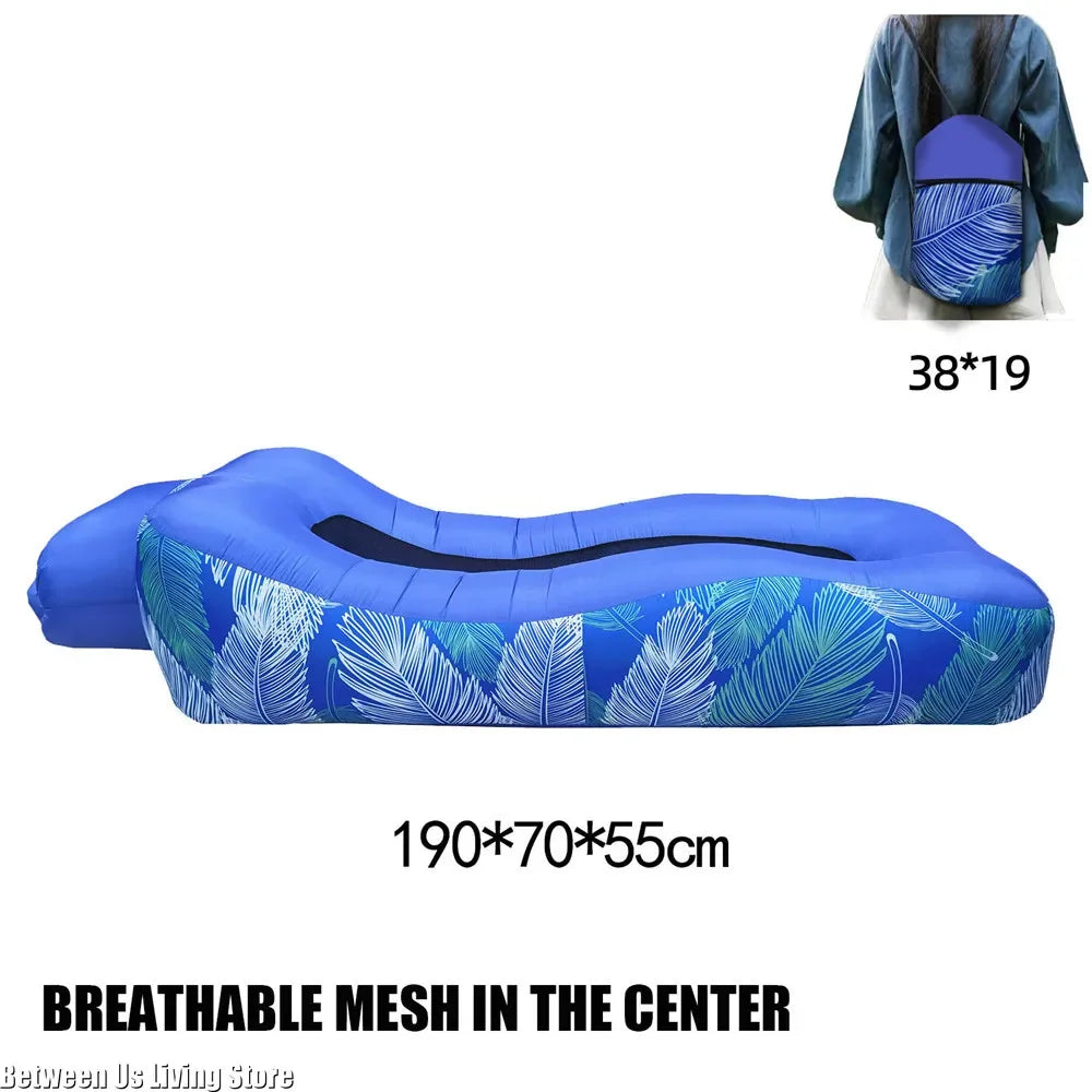 Outdoors Inflatable Sofa Folding Chair Amphibious Bean Bag Sofas Portable Mattress Swimming Pool Seaside Beach Camping