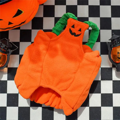 Halloween Dog Costume Pumpkin Light Clothing Teddy Bichon Small Dog Transformation Suit Pet Apparel Functional Winter Wear