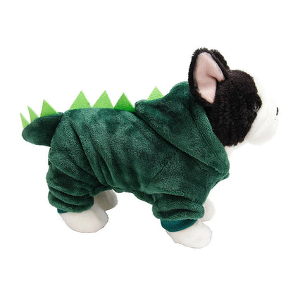2026 Dinosaur Cat Clothes Dog Pet Dinosaur Cosplay Hoodies Soft Halloween Dog Costume Pet Clothes For Small Medium Dog Cat Puppy