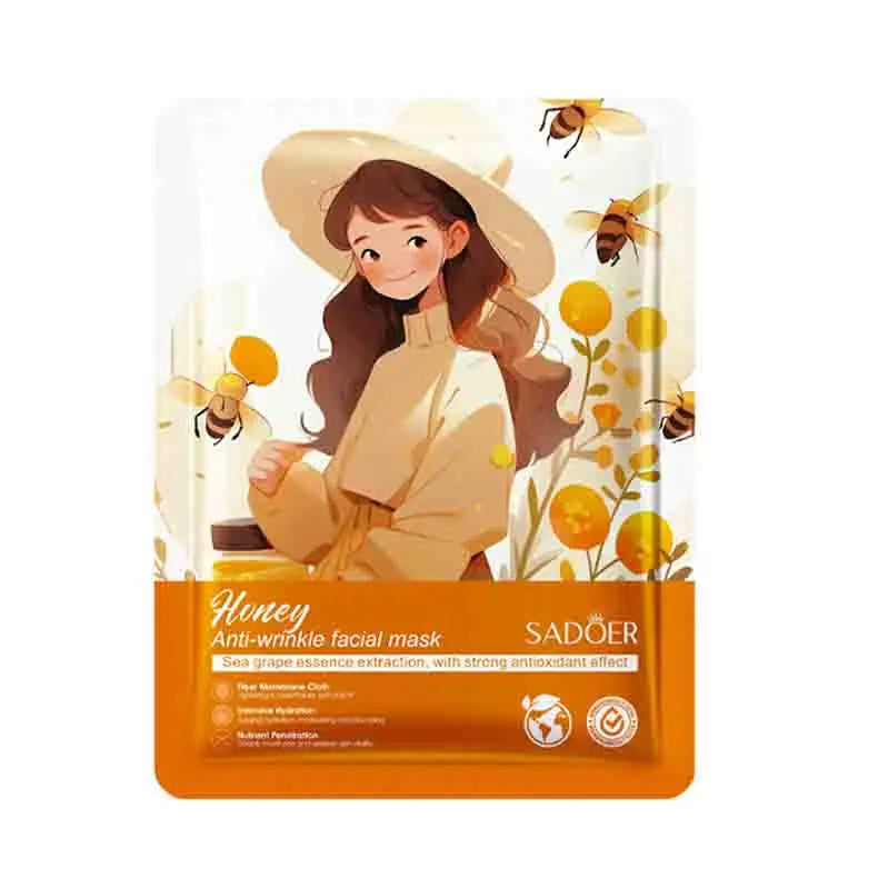 10pcs SADOER Fruits Facial Masks for Face Moisturizing Brightening Firming Hydrating Face Mask Beauty Facial Skin Care Products