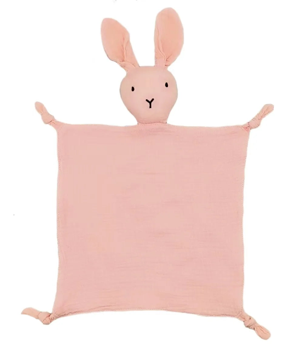 Soft baby cotton muslin comforter blanket with sleeping dolls, ideal for newborns and kids, by I YAN.