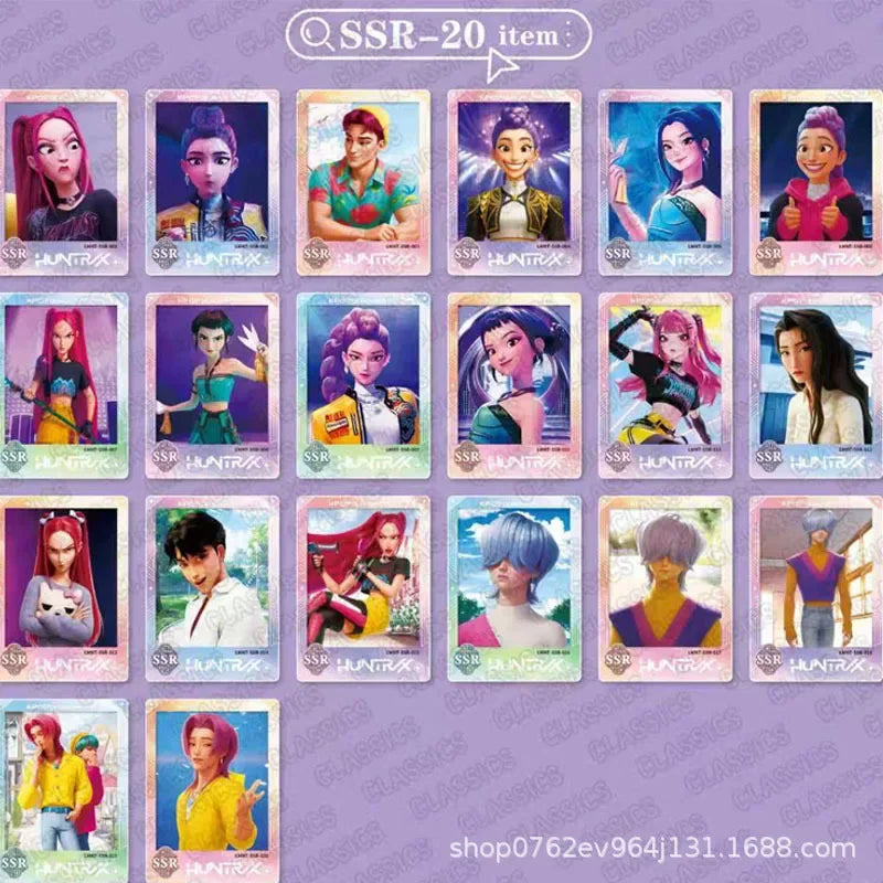 150pcs Kpop Demon Hunters Collectible Cards Warriors Fans Laser Trading Card Set Premium Flash Cards Fans Kids Gift