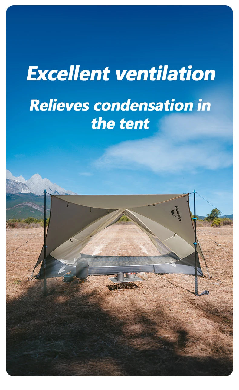 Tent Camping 1 2 Person Tent Outdoor Travel 15D Waterproof Ultralight Backpacking Shelter Tent Hiking