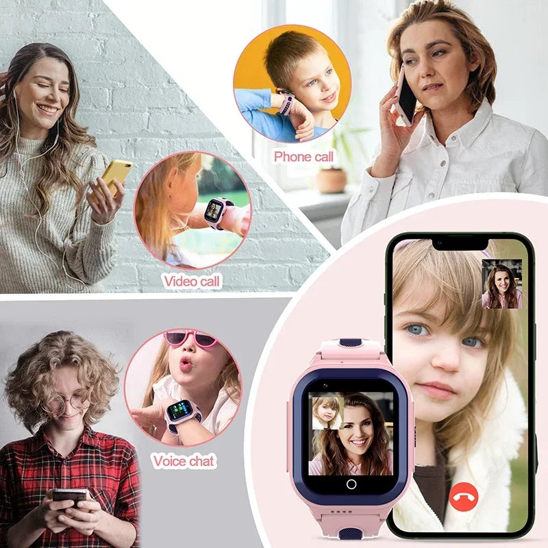 Wonlex KT24S 4G Kids Smart Watch GPS WiFi LBS Tracker – Video Camera Voice Chat GEO Fence for Children - I YAN