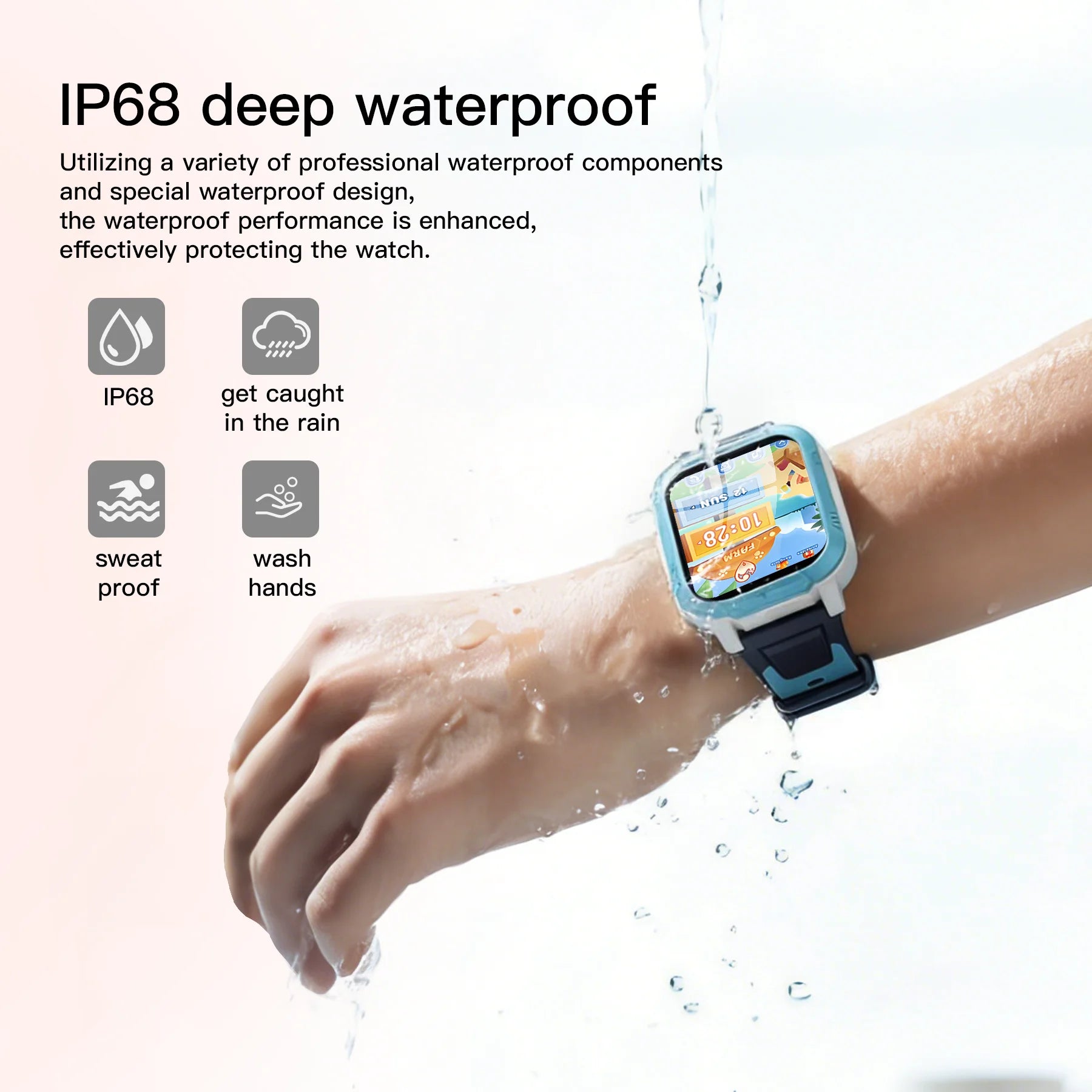 Blackview Z40 Pro Kids Smart Watch 4G – Triple AI Positioning GPS WiFi LBS Large 850mAh Battery Video Call - I YAN