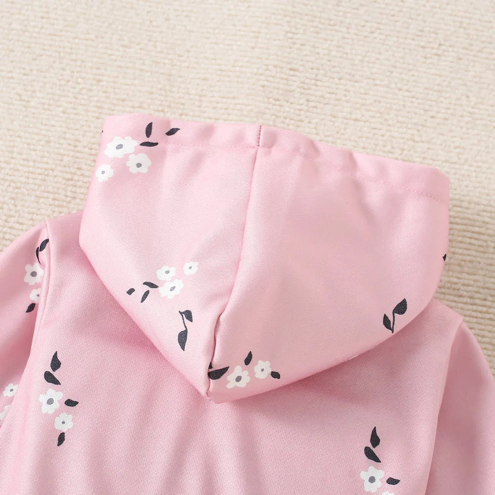 Boys' And Girls' Jackets For Spring And Autumn Thin Cut With A Hat Cute And Sweet Zipper Shirt Children's Outerwear