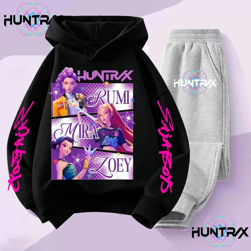 KPop Demon Hunters Saja Boys Kids Hoodie Set – Unisex Sweatshirt & Tracksuit (2pcs) - I YAN