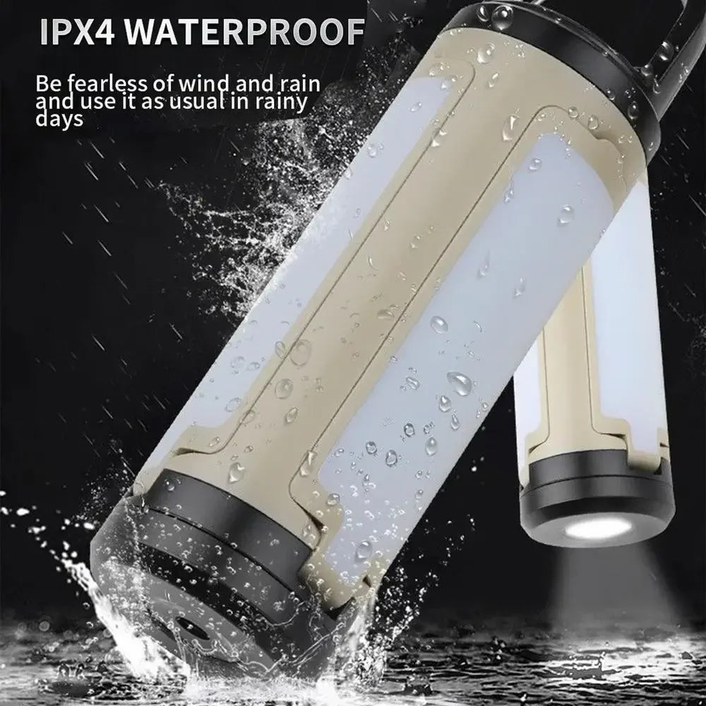 Portable Camping Lantern LY23 6 Modes Adjustable Brightness Hanging Foldable 1200mAh Emergency Light Outdoor