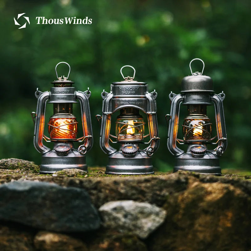 Oil Lamp Outdoor Portable Mini Camping Lantern Emotion Retro Lights for Hike Picnic Backpack Camping Supplies