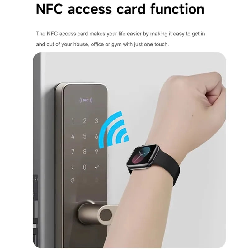 HD 1.85 inch AMOLED SmartWatch 2025 New Waterproof Bluetooth Call Health monitoring Video Woman Men smart watchs For Android IOS