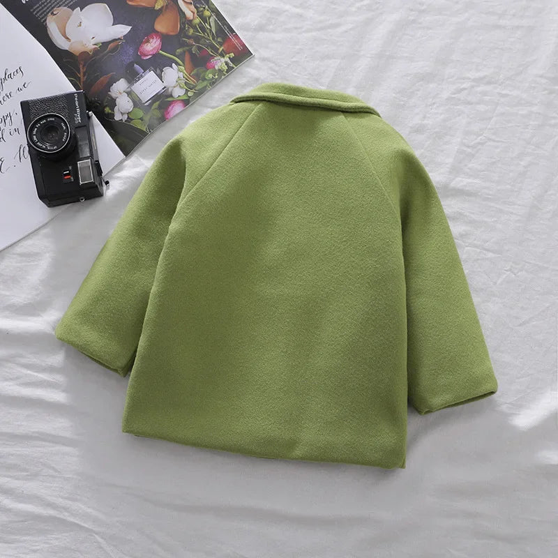 New Spring Autumn Boys Coats Long Style Grid Design Handsome Trench Coat For Kids 2-6 Years Old British Style Jacket