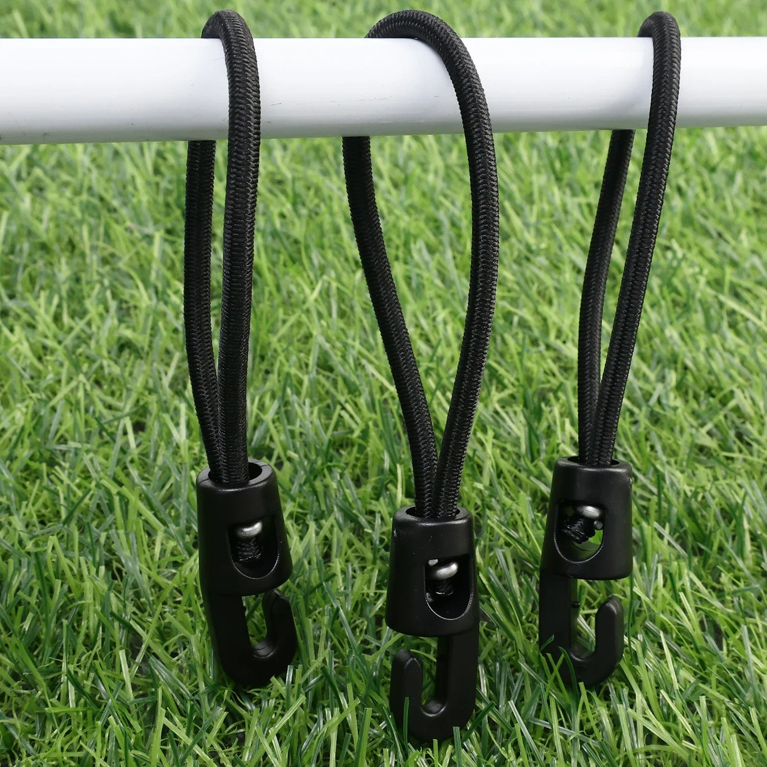 10/1Pcs Bungee Cord with Hooks 10/15/25cm High Elasticity Expander with Hooks Rubber Tensioner with Hooks for Camping Tarpaulin