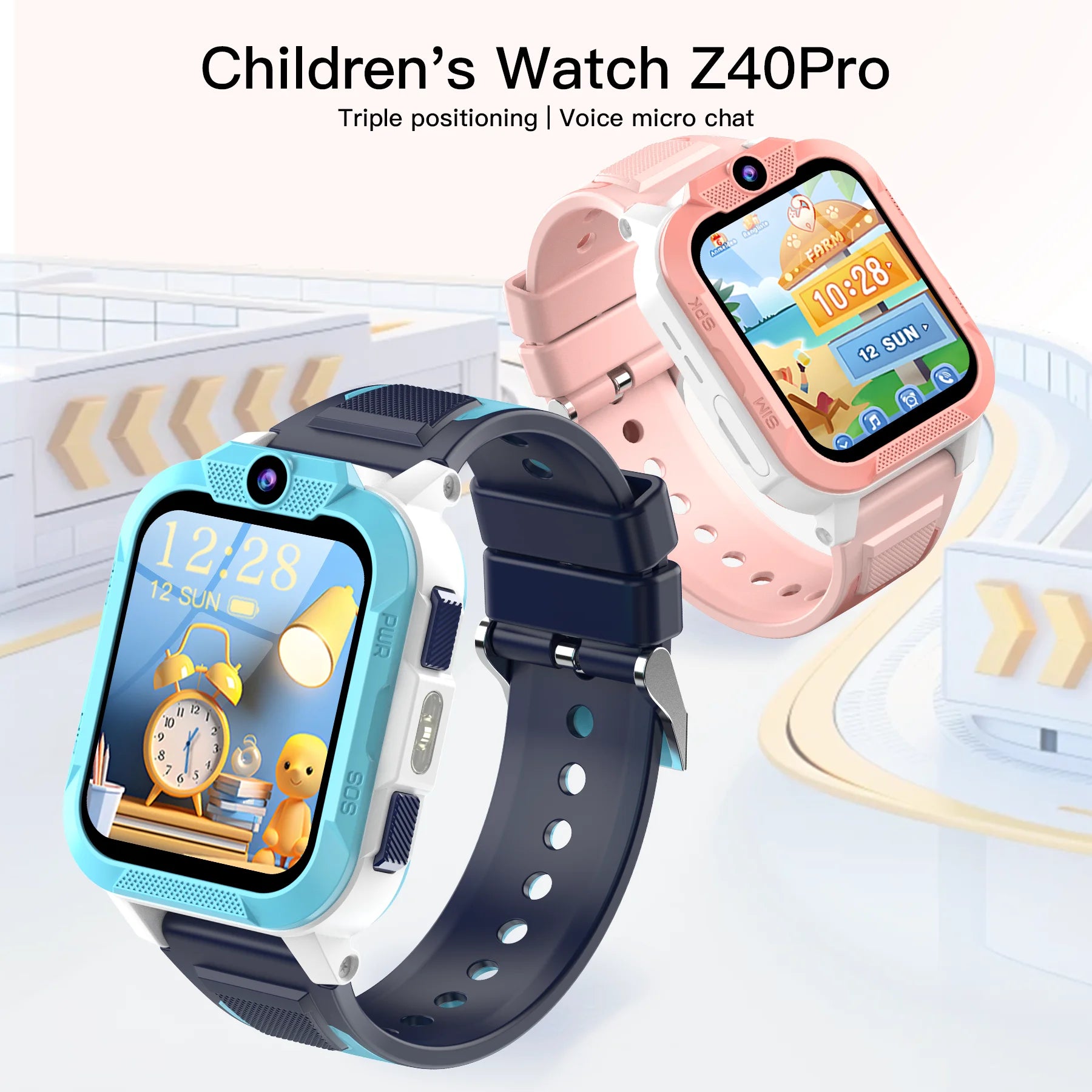 Z40 Pro Kids Smart Watch Waterproof 4G Video Monitor Tracker – SOS GPS Location Digital Watch Children's Gift - I YAN