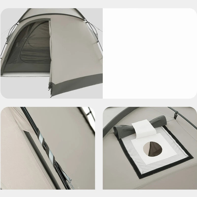 Camping Tent Ultralight Silicon coated Outdoor 4 Season Waterproof 30D polyester Hiking Tent 2 Person Rainproof Tent