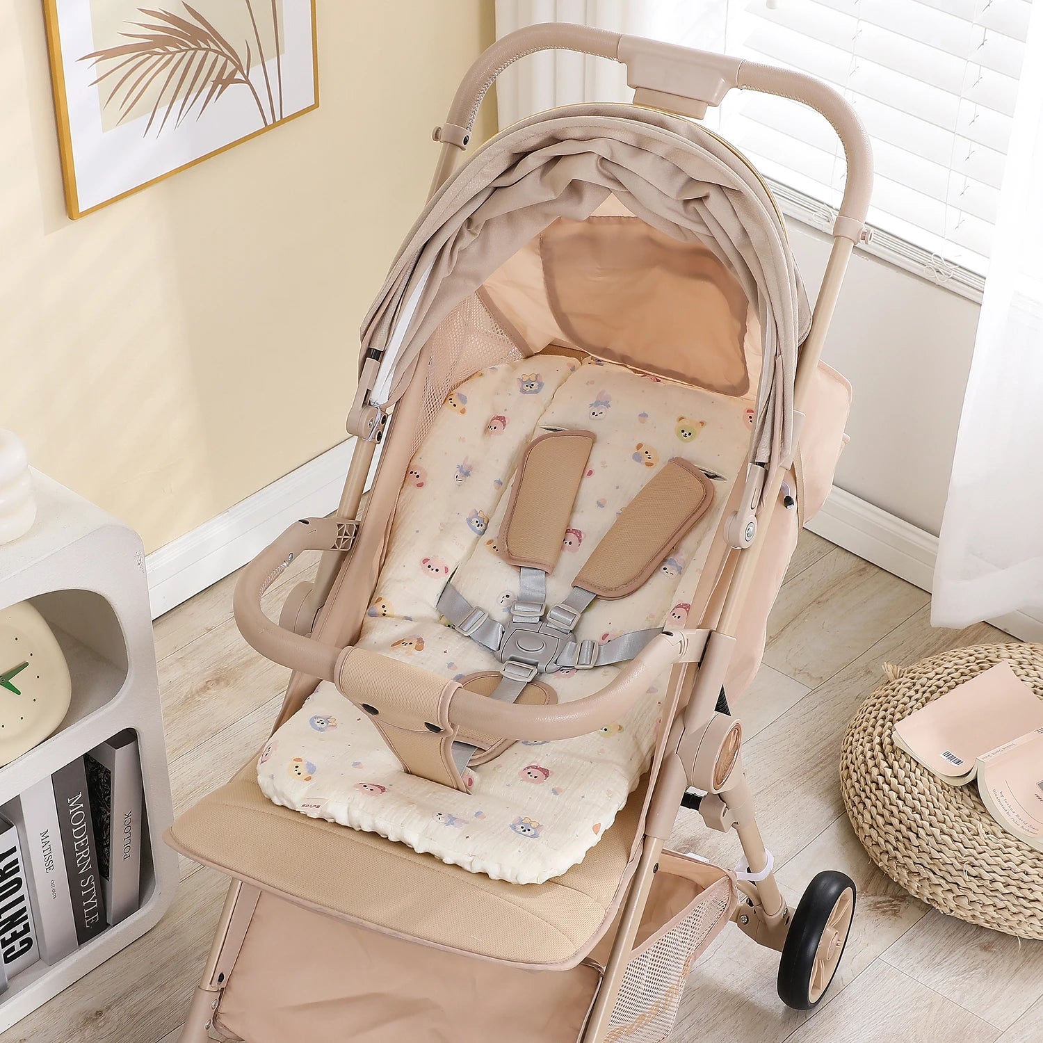 Baby Stroller Seat Cushion Soft Mattress Kids Pushchair Car Mat Stroller Accessories