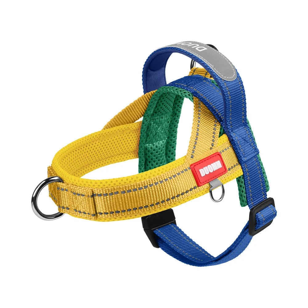 Classic Dog Harness No-Pull Padded Style Vest, Escape-Proof Chest Breathable Reflective Adjustable Mesh for All Breeds