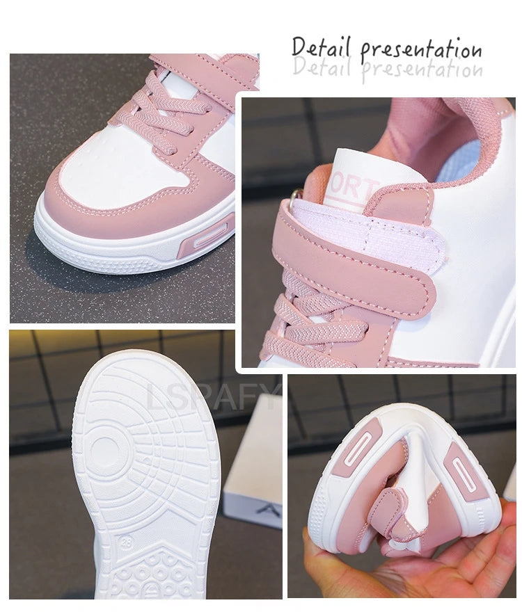 Hot Children's Fashion Casual Shoes Kids Student New Design White Sport Shoes Boys Girls Anti-slip Outdoor Breathable Sneakers