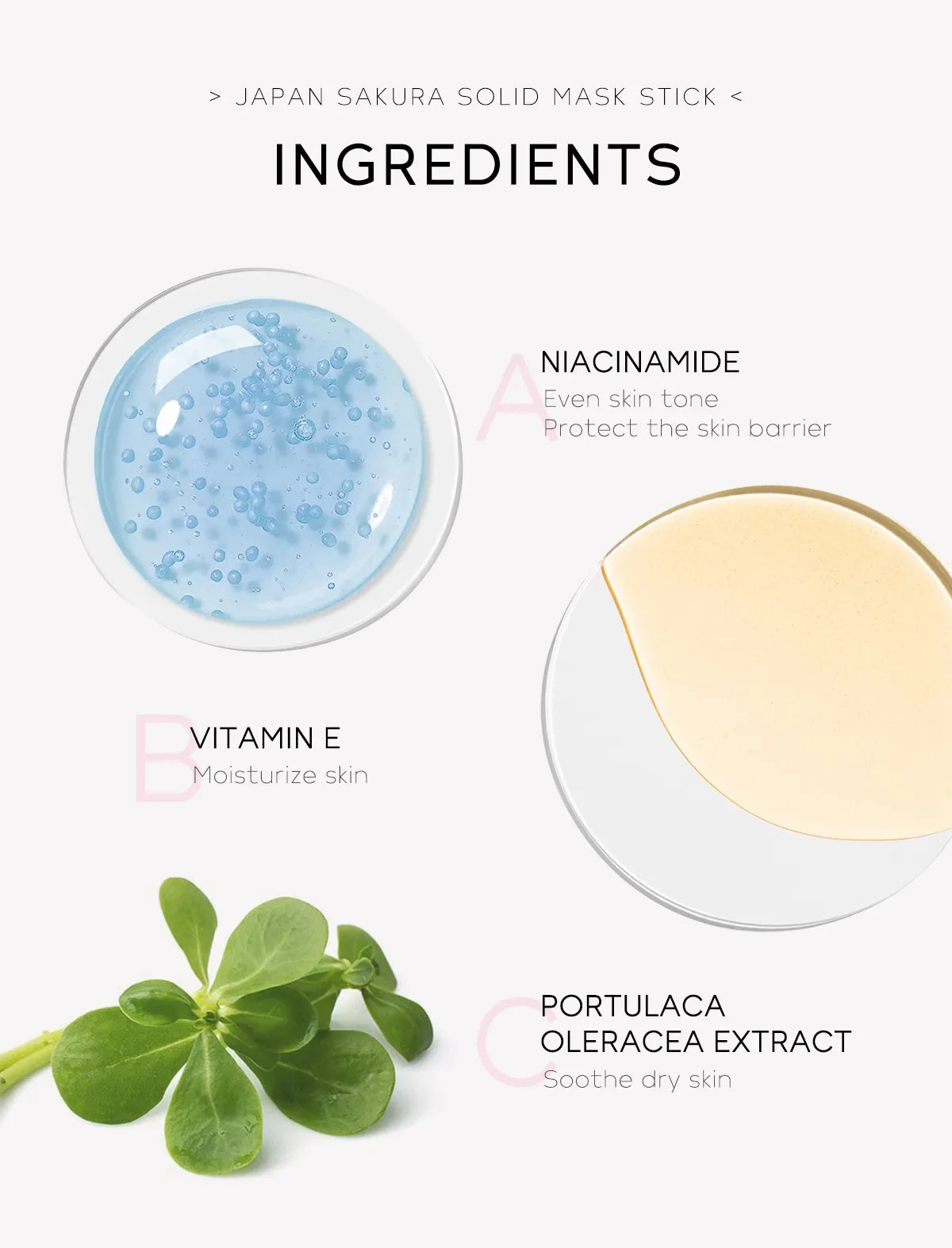 Sakura Cleansing Face Mask Stick 40g– Pore Cleaner, Blackhead Removal, Oil Control, and Skin Moisturizer