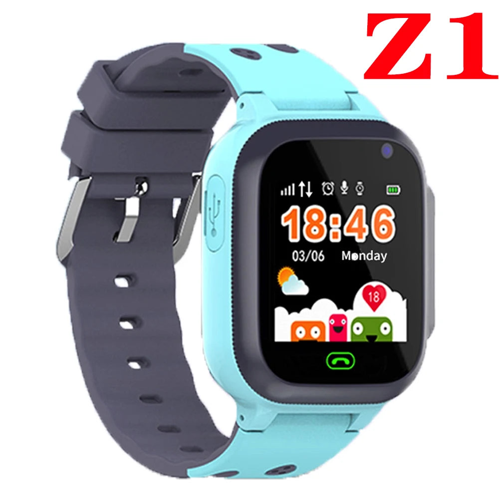Kids Smart Watch SOS SIM Card LBS Tracker – Waterproof Phone Watch with Camera for Boys & Girls (Q19 / Z1 / A28 / Q88) - I YAN
