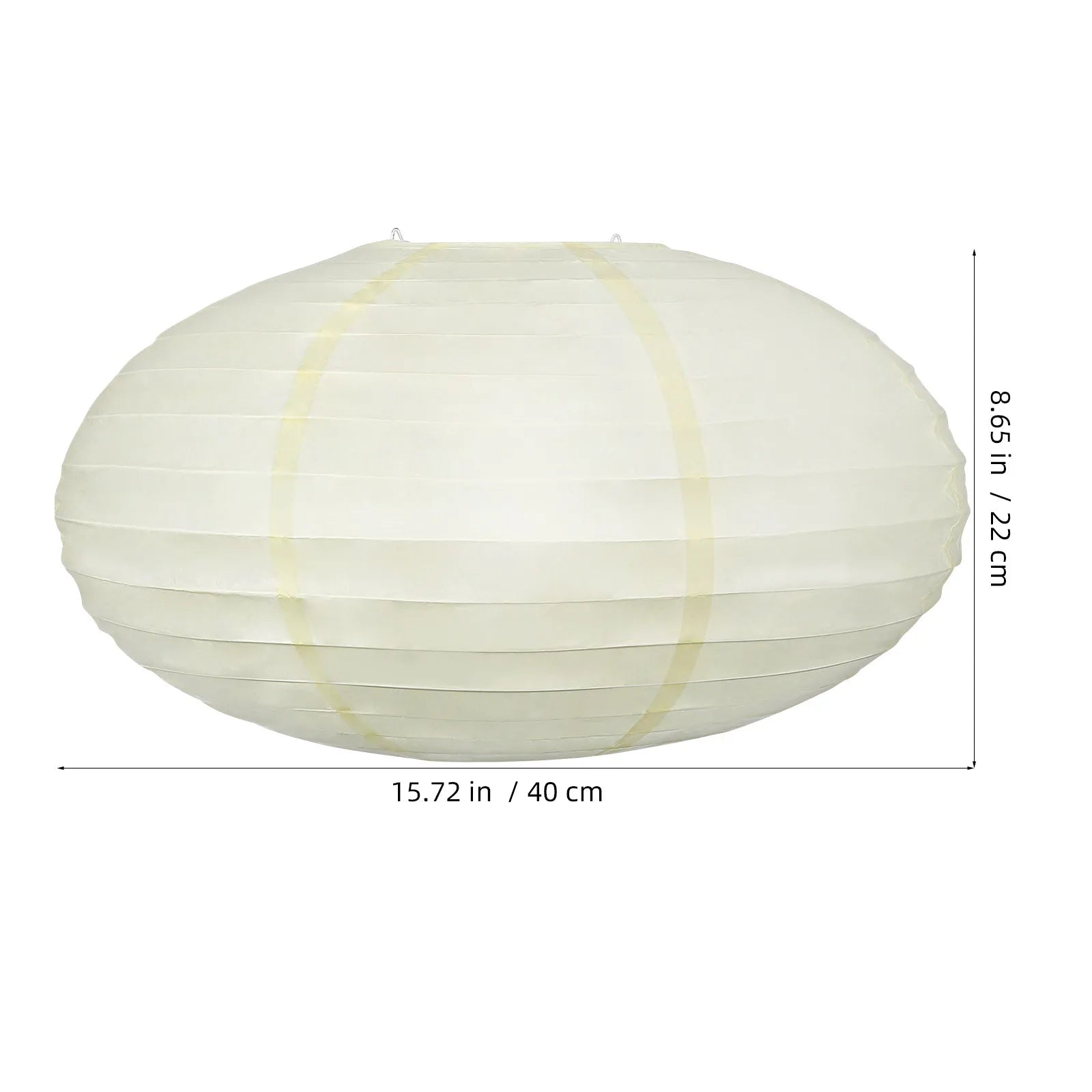 Oval paper lantern Round Lamp Shade Rice Paper Pendant Lampshade 40cm Chinese Japanese Style Hanging Chandelier Light Cover