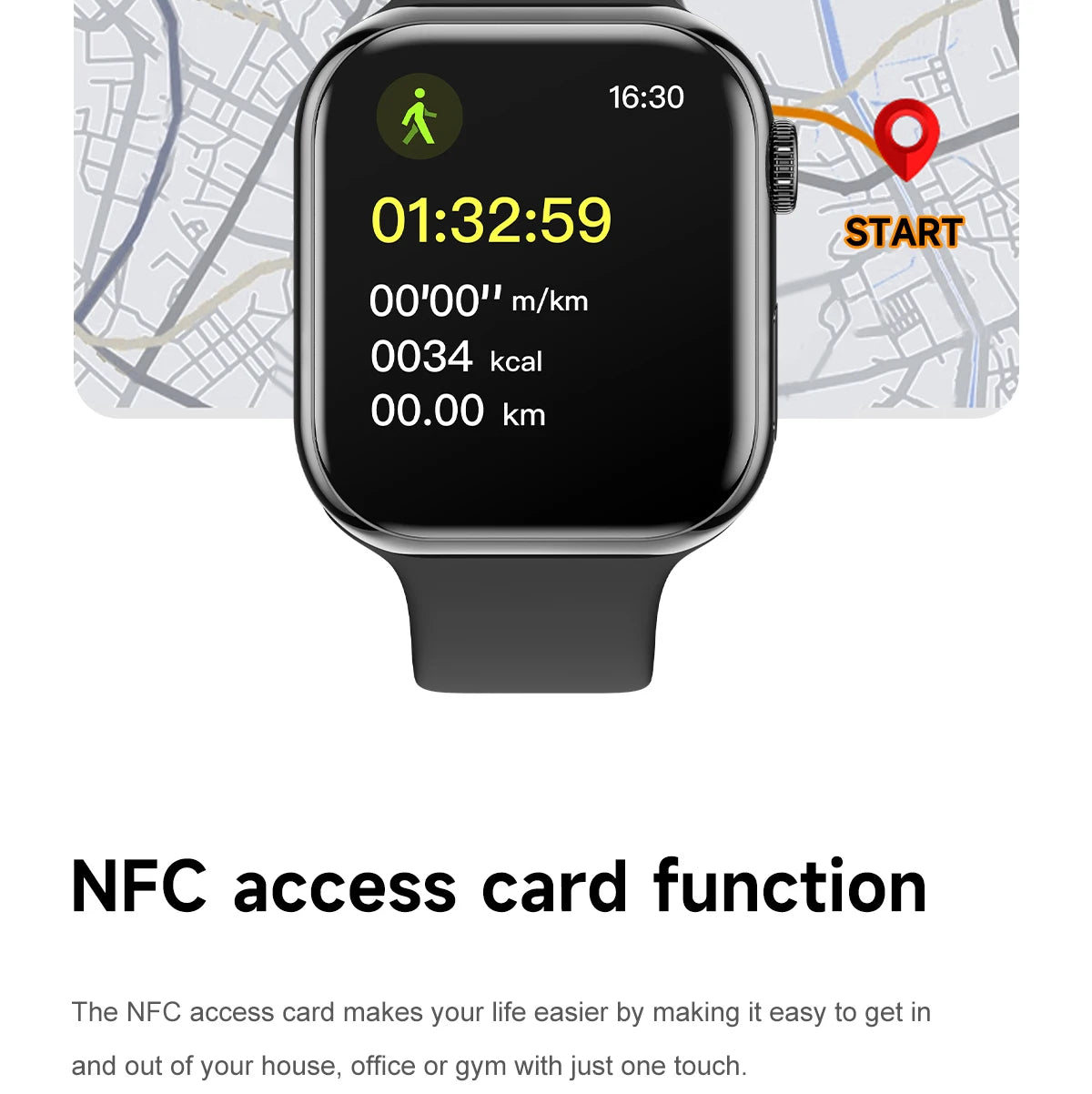 HD 1.85 inch AMOLED SmartWatch 2025 New Waterproof Bluetooth Call Health monitoring Video Woman Men smart watchs For Android IOS