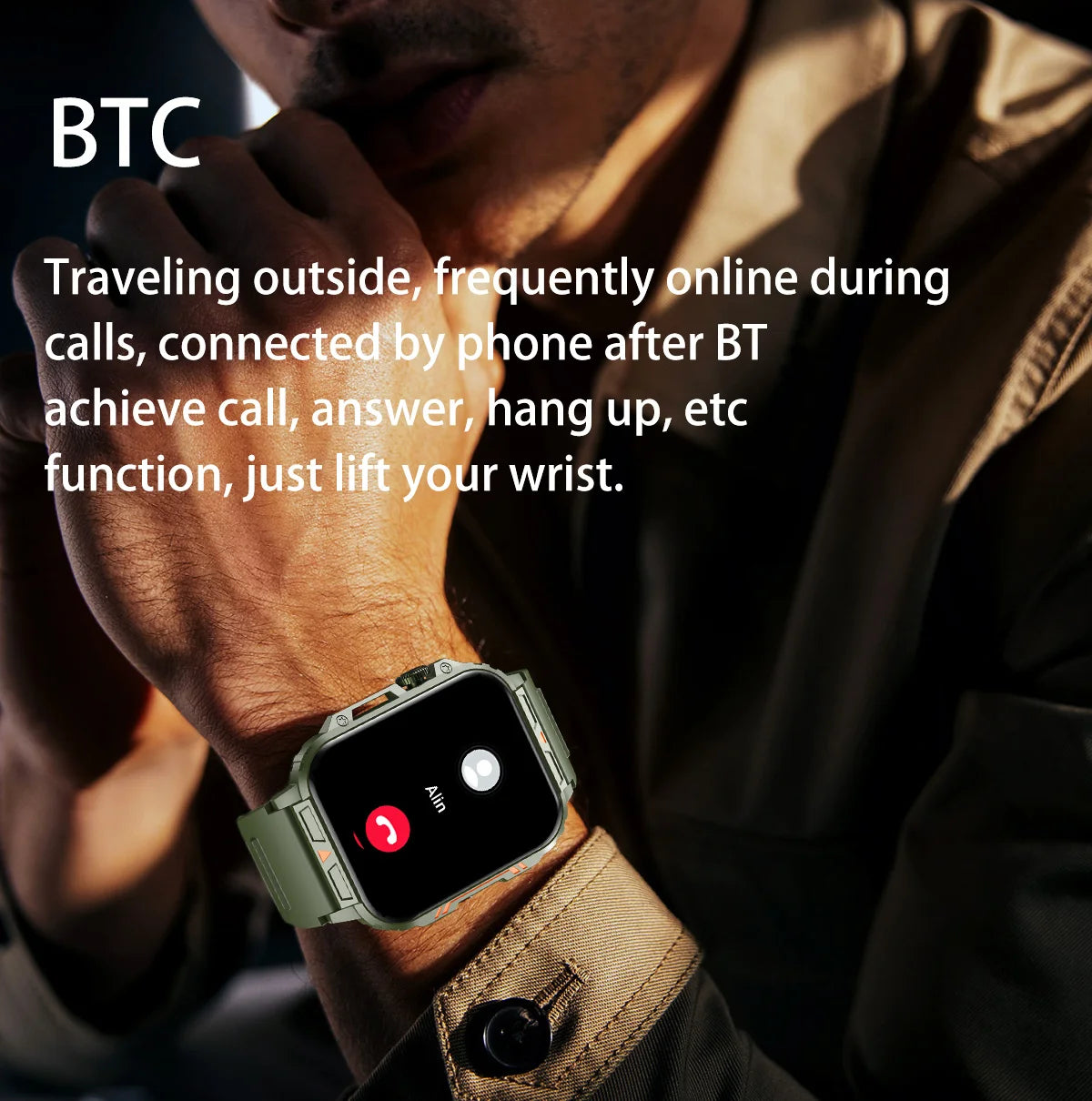 Military Men Smart Watch Health Monitor Wireless Call Smartwatch Fitness IP68 Waterproof Sports Watches for Women Android 2025