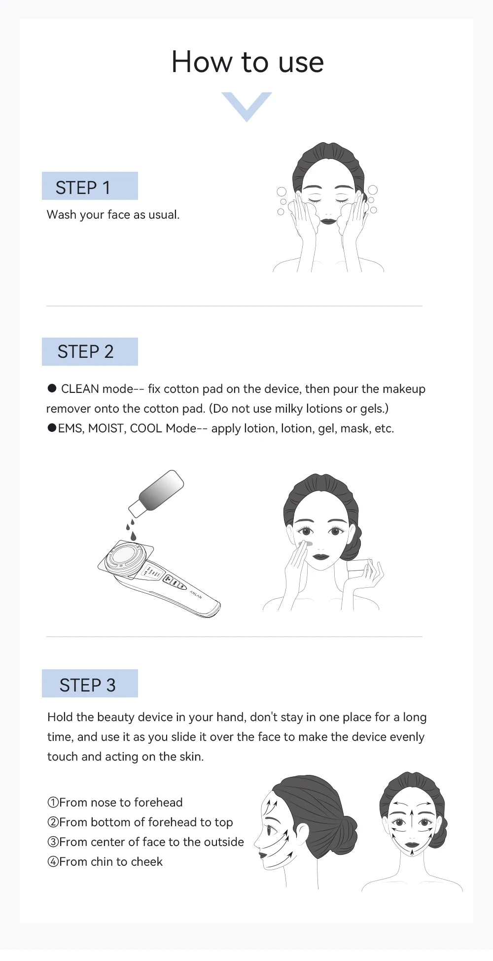 ANLAN EMS Facial Massager Pro Face Lifting Skin Rejuvenation Cold Hot Compress Deep Cleaning Anti-aging Skincare Beauty Device