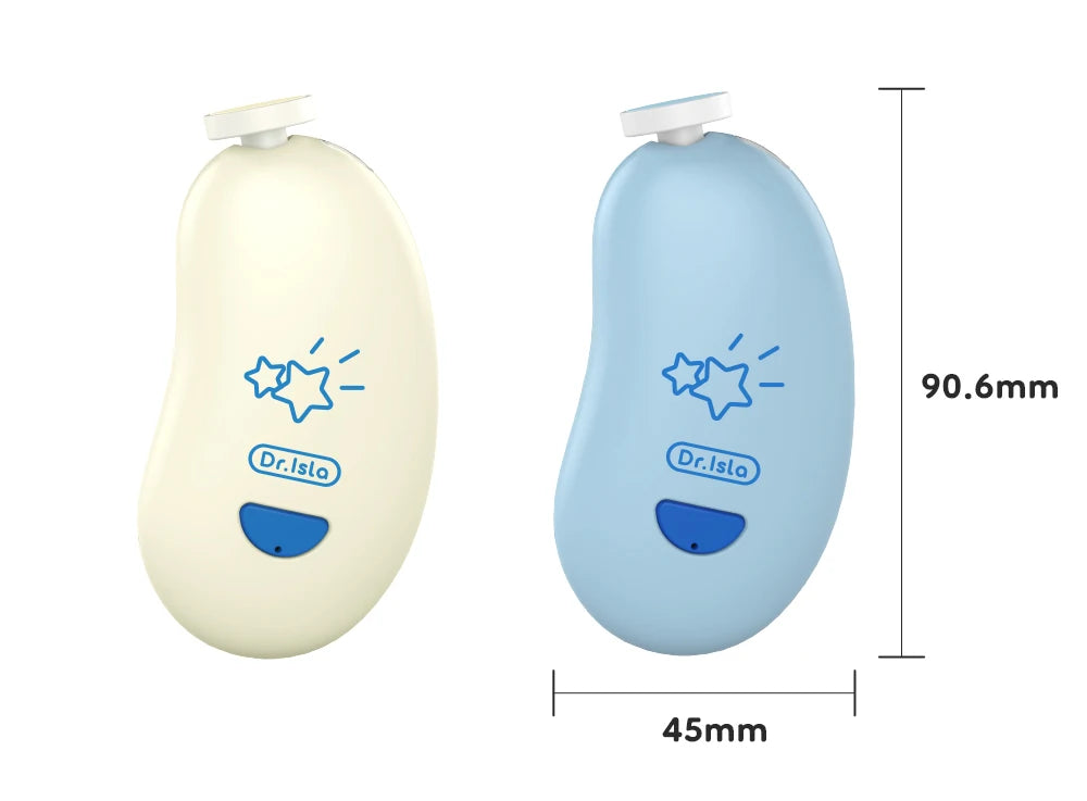 Electric Baby Nail Trimmer Set with LED Light Multi-Functional Nail Trimming Polisher with 6PC Replaceable Polishing Heads