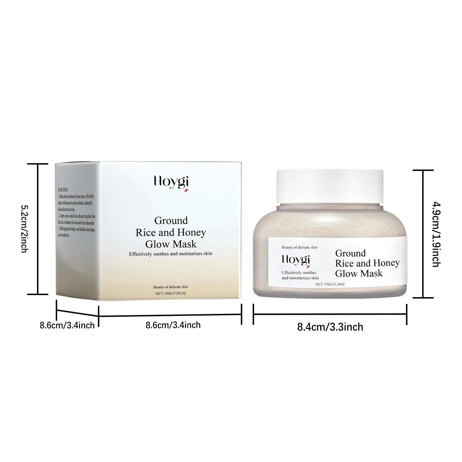Rice Raw Pulp Mask Replenishment Moisturizing Fade Dark Spot Repair Sensitive Skin Shrink Pore Hydrating Mask Korean Skin Care