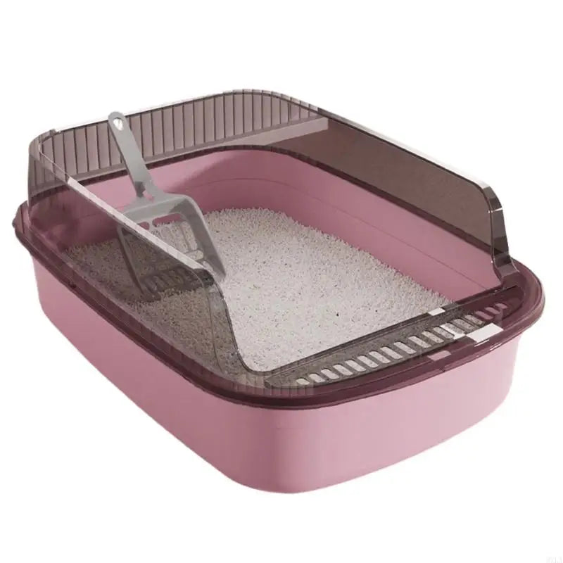 MXLA Oversized Cats Sand Box High Edges Litter Tray For Large Cats Home Essential