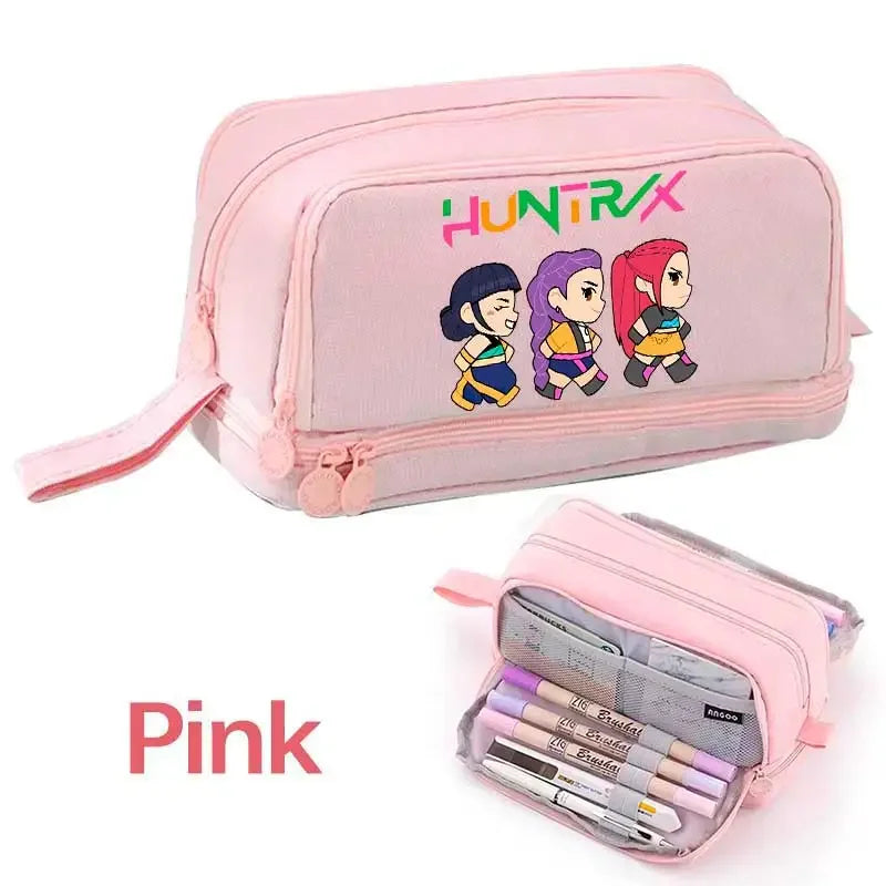 Demon Hunters Pencil Case – Multi-Functional Stationery Storage Bag - I YAN