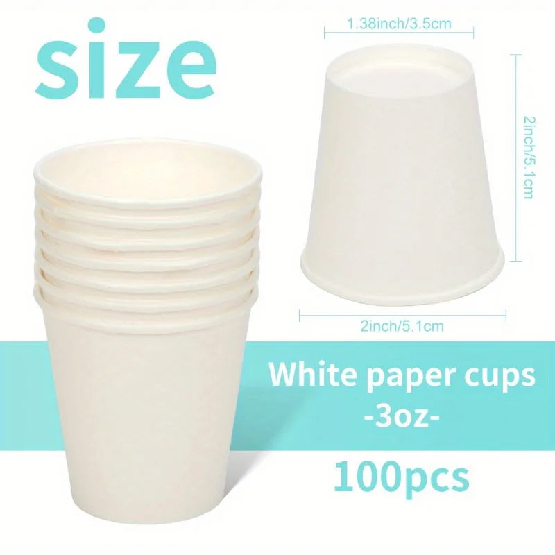 Disposable Small Paper Cups Supermarket Tasting Party Snack Packaging Office Coffee Drinks Candies Hotel Mini Mouthwash Cup