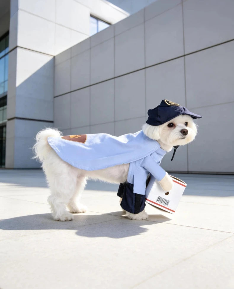 Cute I YAN pet dog transformation costume for small dogs, seasonal universal clothing, fashionable and adorable for your pet.