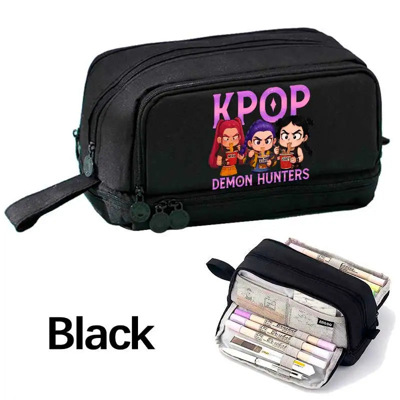 Demon Hunters Pencil Case – Multi-Functional Stationery Storage Bag - I YAN