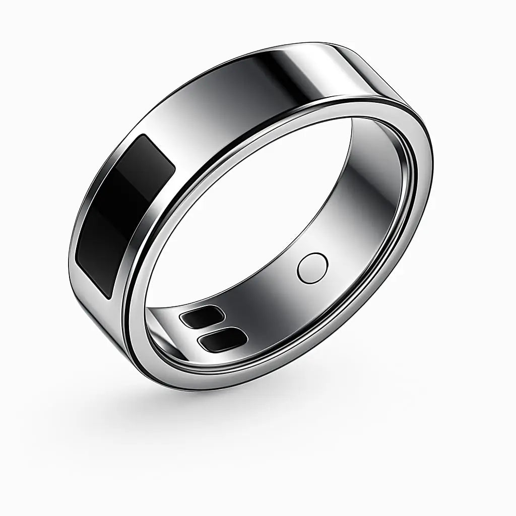 Smart Ring with Vibration Reminder, Call & Message Notification Ring, Silent Alerts, Health Tracking, Stress & Heart Rate