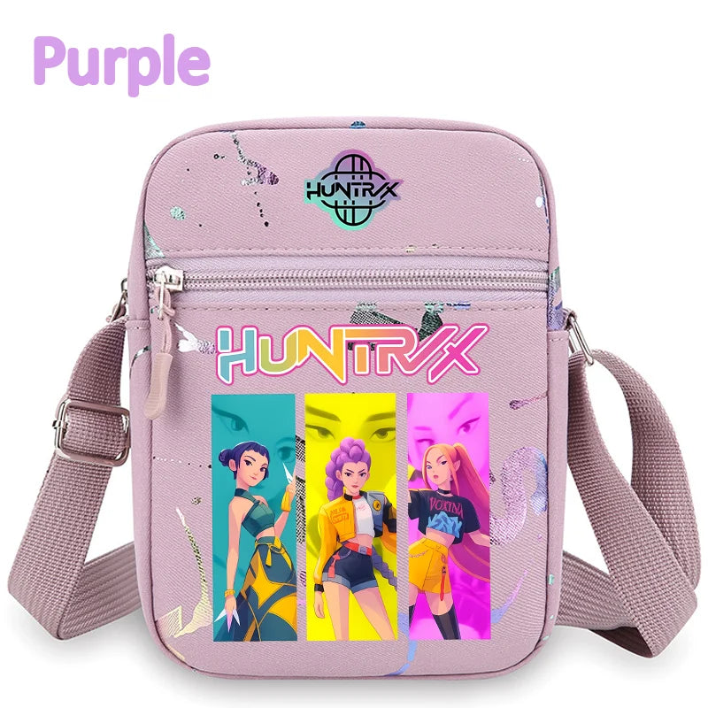 New⭐️KPOP Demon Hunters Crossbody Phone Bag Single Shoulder Pouch Coin Wallet Purse Warriors Handbag Fans Gril Gifts