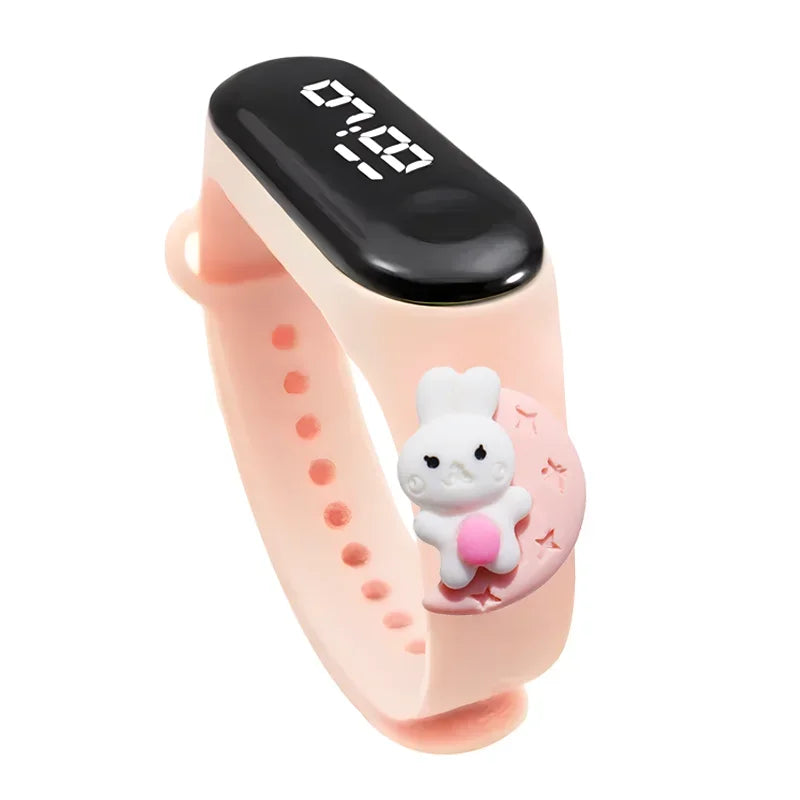 Waterproof Children's Smart Watch Cartoon LED Digital – Fun Electronics Wristwatch Birthday Gift for Kids Age 2-15 - I YAN