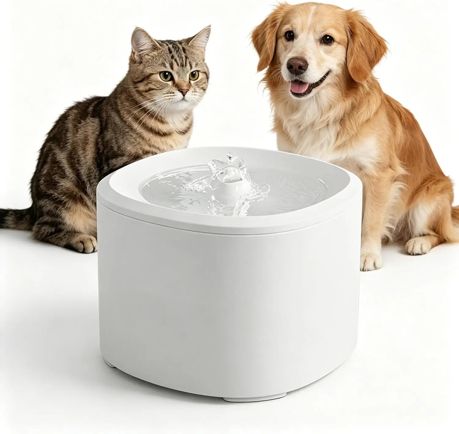 Pet Water Dispenser, Silent Circulating Water, Multi Layer Filtration, Cleaning and Hydrating, Suitable for Cats and Dogs, Allowing You to Rest Assured