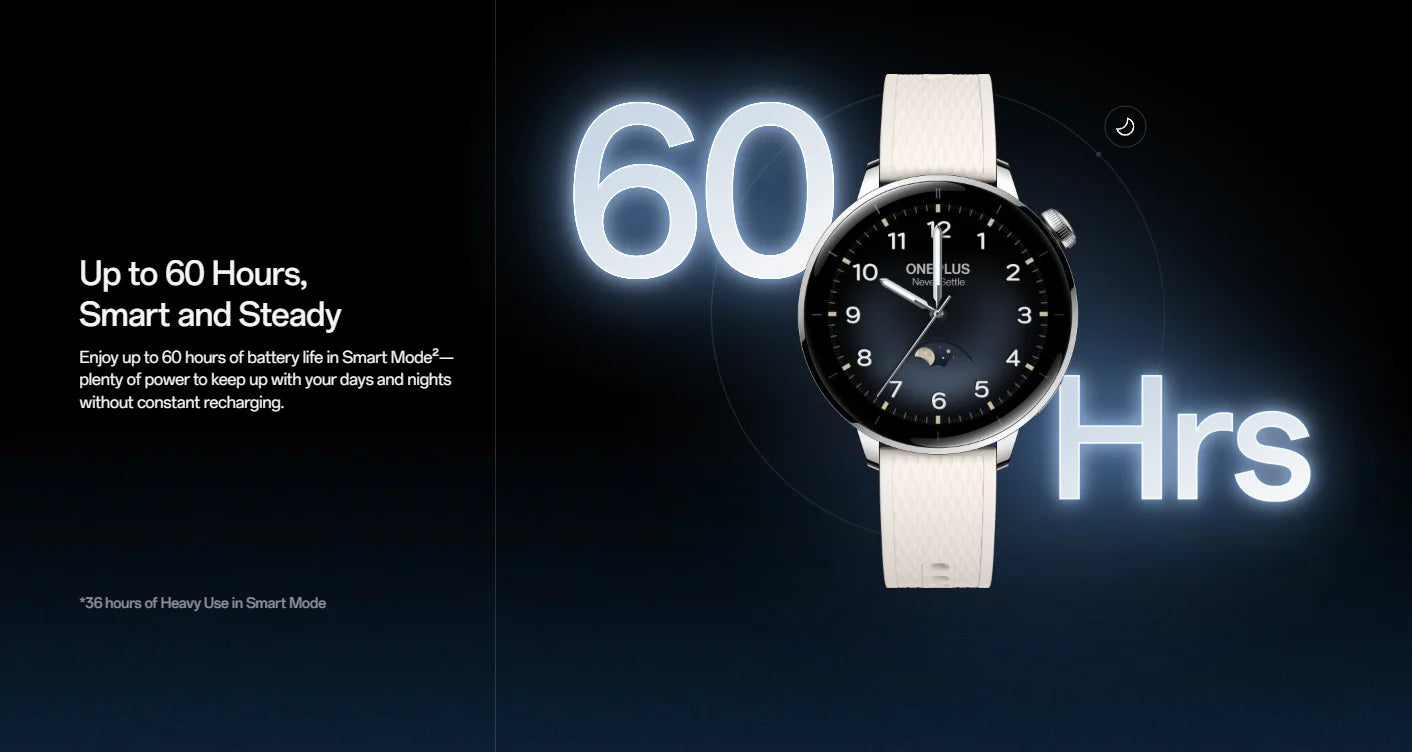 OnePlus Watch 3 43mm Global Version Smart Watch 1.32" AMOLED Display Up to 60h Battery Life Wear OS by Google GPS NFC