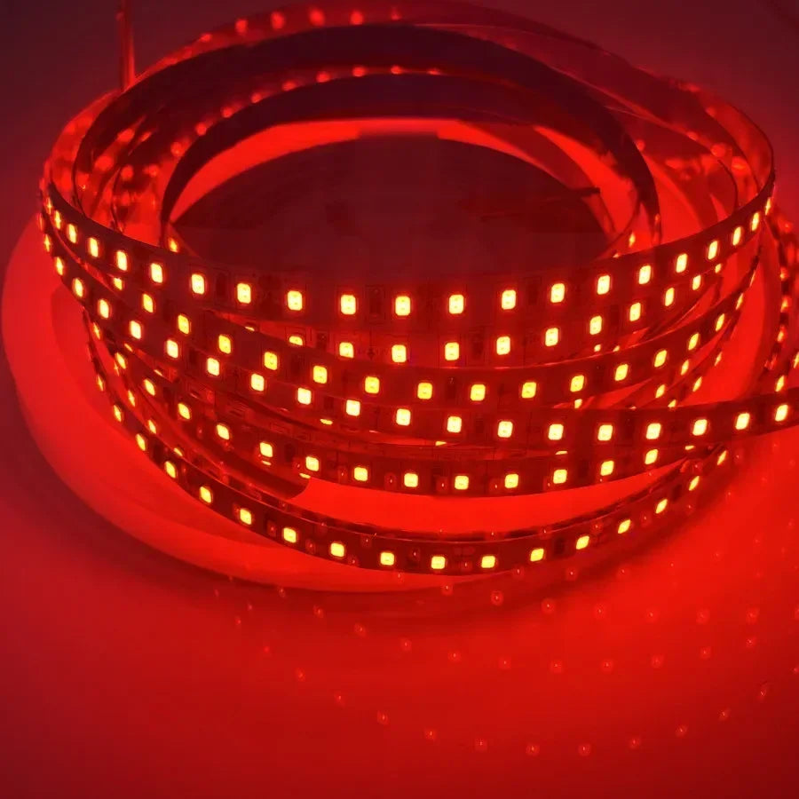120LEDs/m DC12V 24V Home Lamp Strip 2835 LED Strip Decor Red Ice Blue Green Yellow Pink Flexible And Cuttable 2835 Soft Lamp Bar