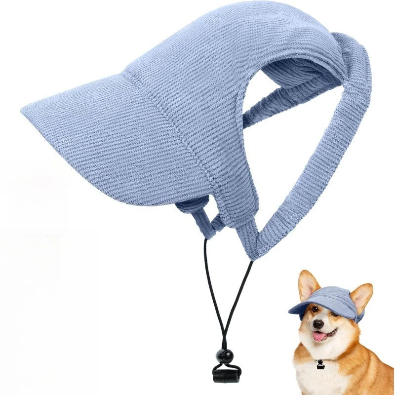 Adjustable Dog Baseball Cap Fashion Soft Breathable Pet Sun Protection Hat with Ear Holes Dog Parent-Child Hat For Dogs Cats