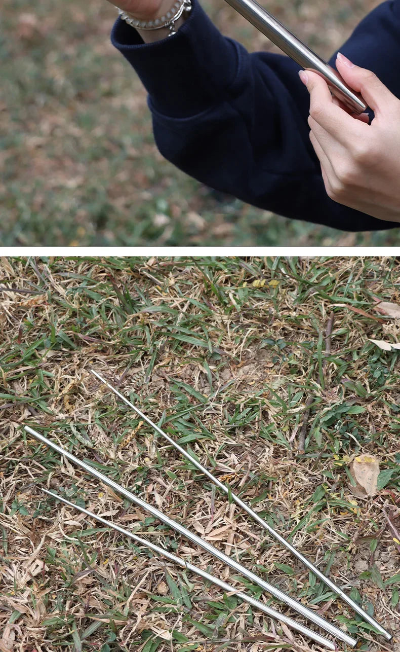 Outdoor Camping Blow Fire Tube Blowpipe Collapsible Tiny Beach Garden Tool Picnic Camping Equipment Blowing Fire Stick