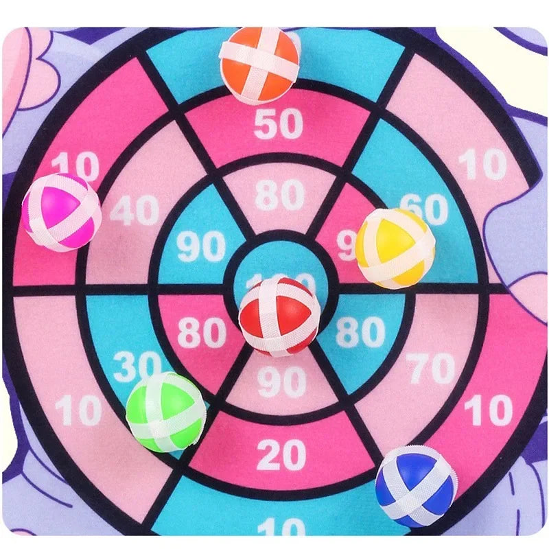 Kids Sticky Ball Dart Board – Indoor Montessori Game for Children 3-7 Years - I YAN