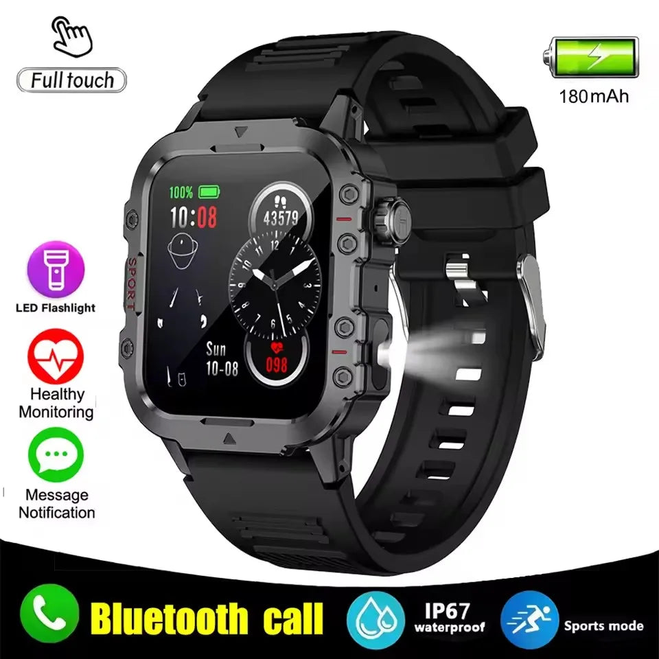 Smart Watch Android Phone 1.44'' Inch Color Screen Bluetooth Call Blood Oxygen/Pressure Monitoring Smart Watch Women Men