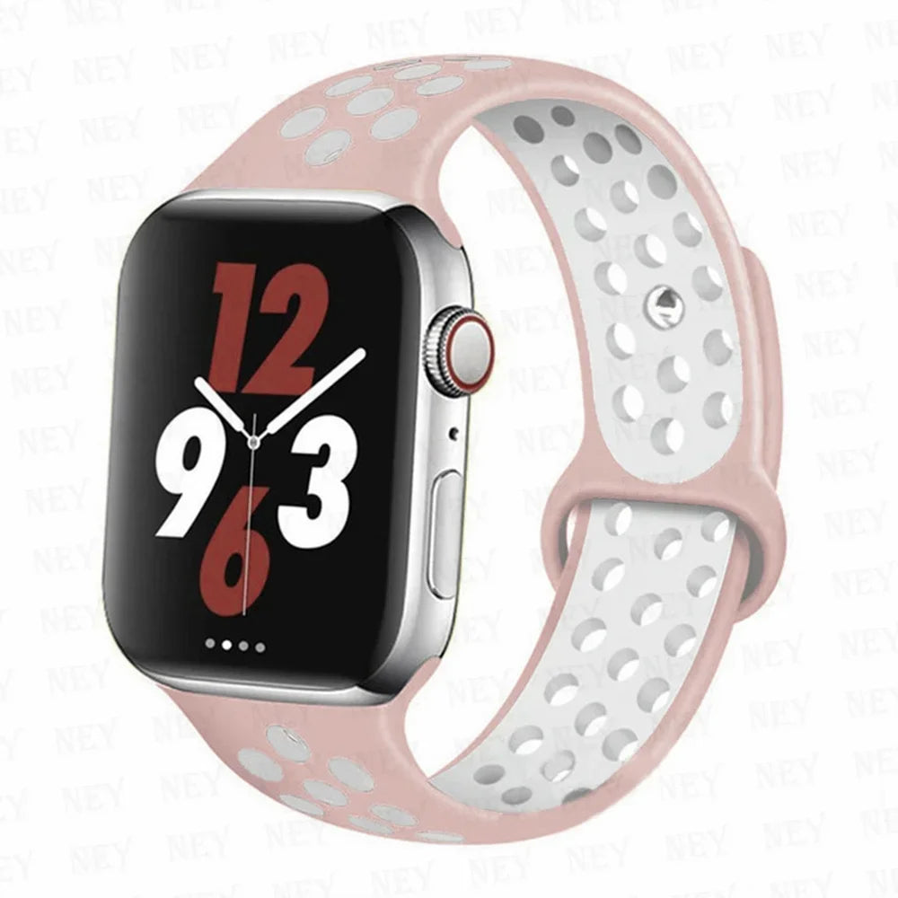 Sport strap For Apple Watch Band Ultra 49mm 44mm 45mm 38/40mm/41mm Silicone Pride Bracelet correa iWatch Series 8 7 6 4 5 3 9 SE